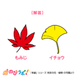 やってみよう「季節の花・植物」の問題9-解答