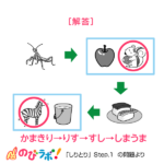 やってみよう「しりとり」の問題15-解答