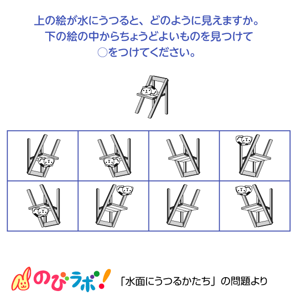 やってみよう「水面にうつるかたち」の問題11