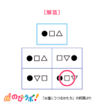 やってみよう「水面にうつるかたち」の問題12-解答