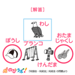 やってみよう「同頭音・同尾音」の問題16-解答
