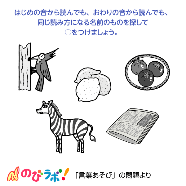 やってみよう「言葉あそび」の問題11