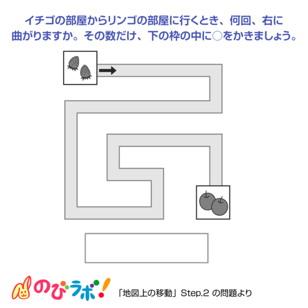 やってみよう「地図上の移動」の問題15