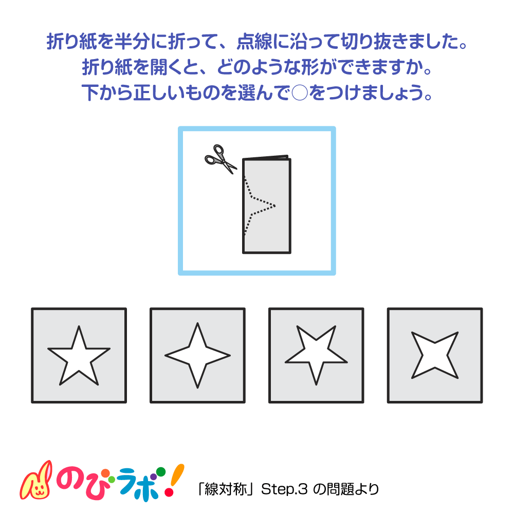 やってみよう「線対称」の問題7