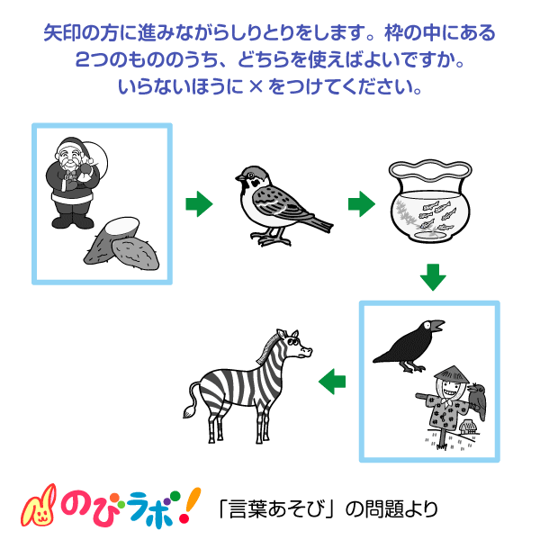 やってみよう「言葉あそび」の問題9