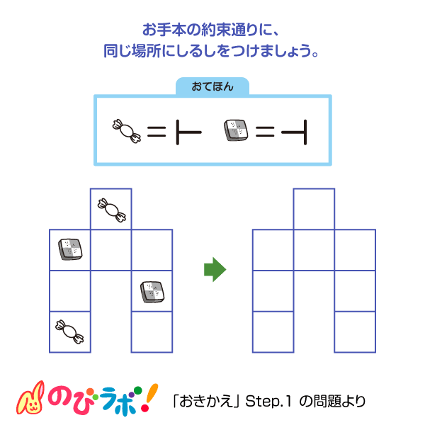 やってみよう「おきかえ」の問題10