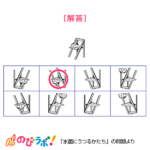 やってみよう「水面にうつるかたち」の問題11-解答