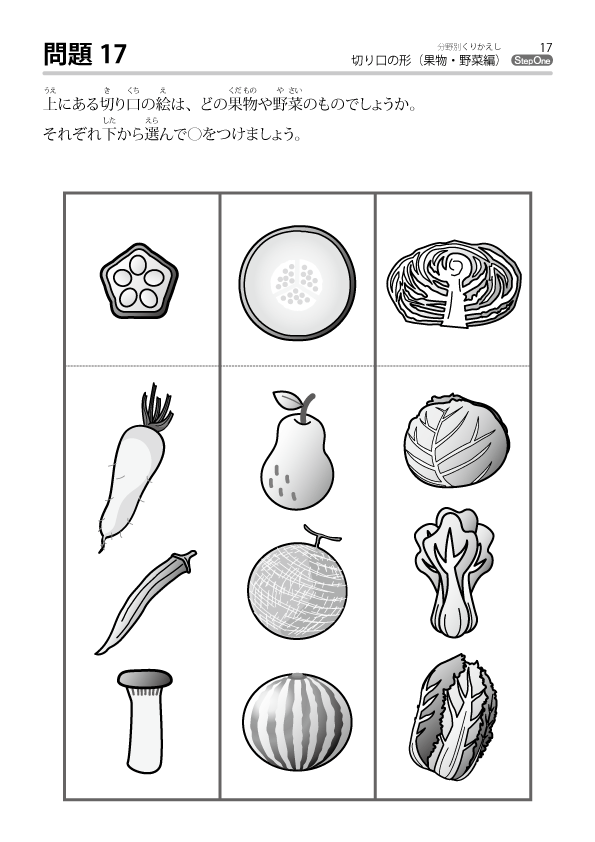 新教材 切り口の形 果物 野菜編 をupしました のびラボ 幼児教材 小学校受験 学習プリントのダウンロード販売 新教材 切り口の形 果物 野菜編 をupしました のびラボ 幼児教材 小学校受験 学習プリントのダウンロード販売